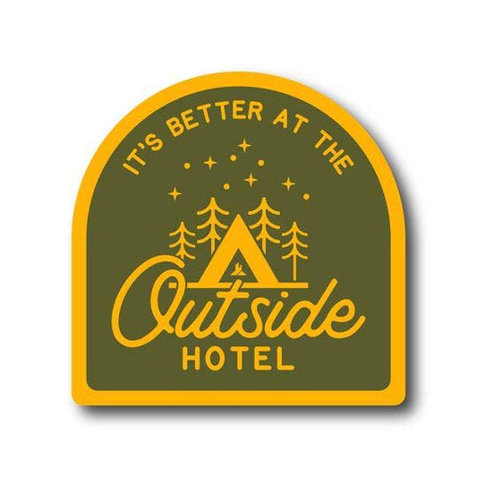 Outside Hotel Sticker
